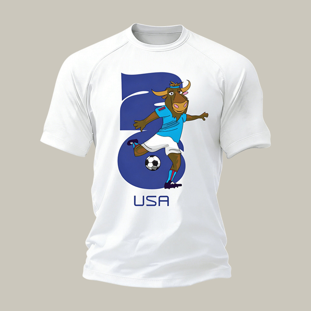 FIFA World Cup 2026 USA Bison T-Shirt FIFA World Cup 2026 Shirt Soccer Fan Gear
