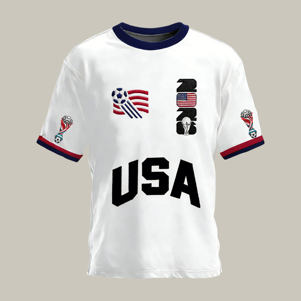 FIFA World Cup 2026 USA T-Shirt US National Soccer Team Tee Present For Husband