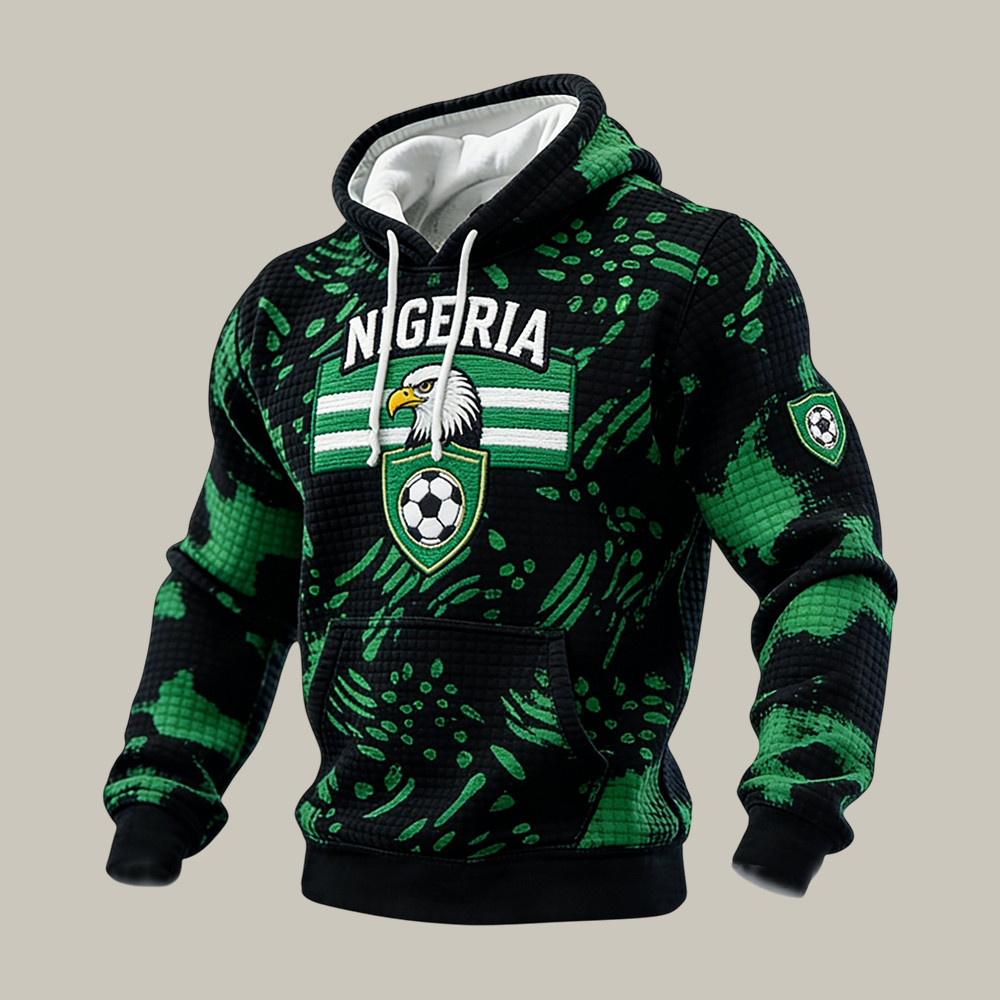 FIFA World Cup Team Eagle Hoodie Team Nigeria Football Super Eagles Soccer Fans Apparel Fan Gear