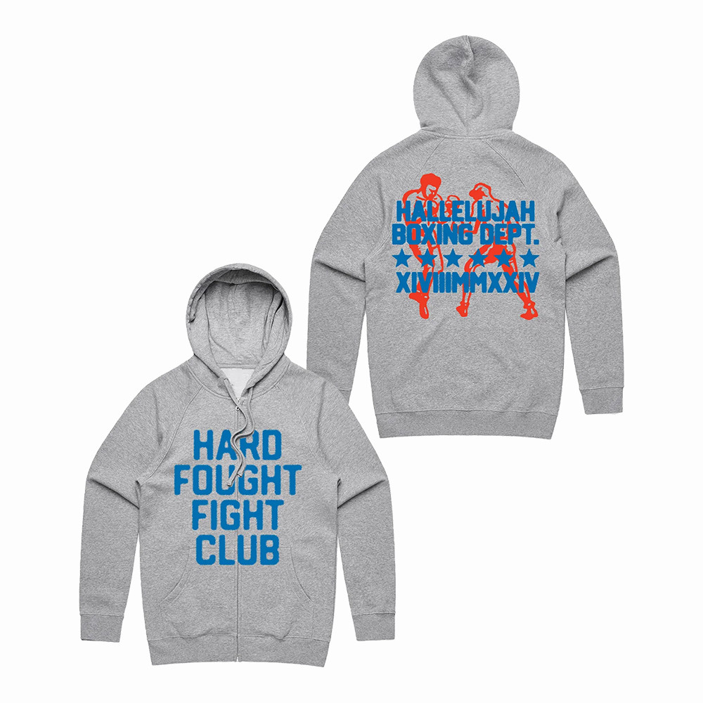 Fight Club Brandon Lake Zip Hoodie Hallelujah Boxing Dept Brandon Lake Apparel Gift Idea For Fans