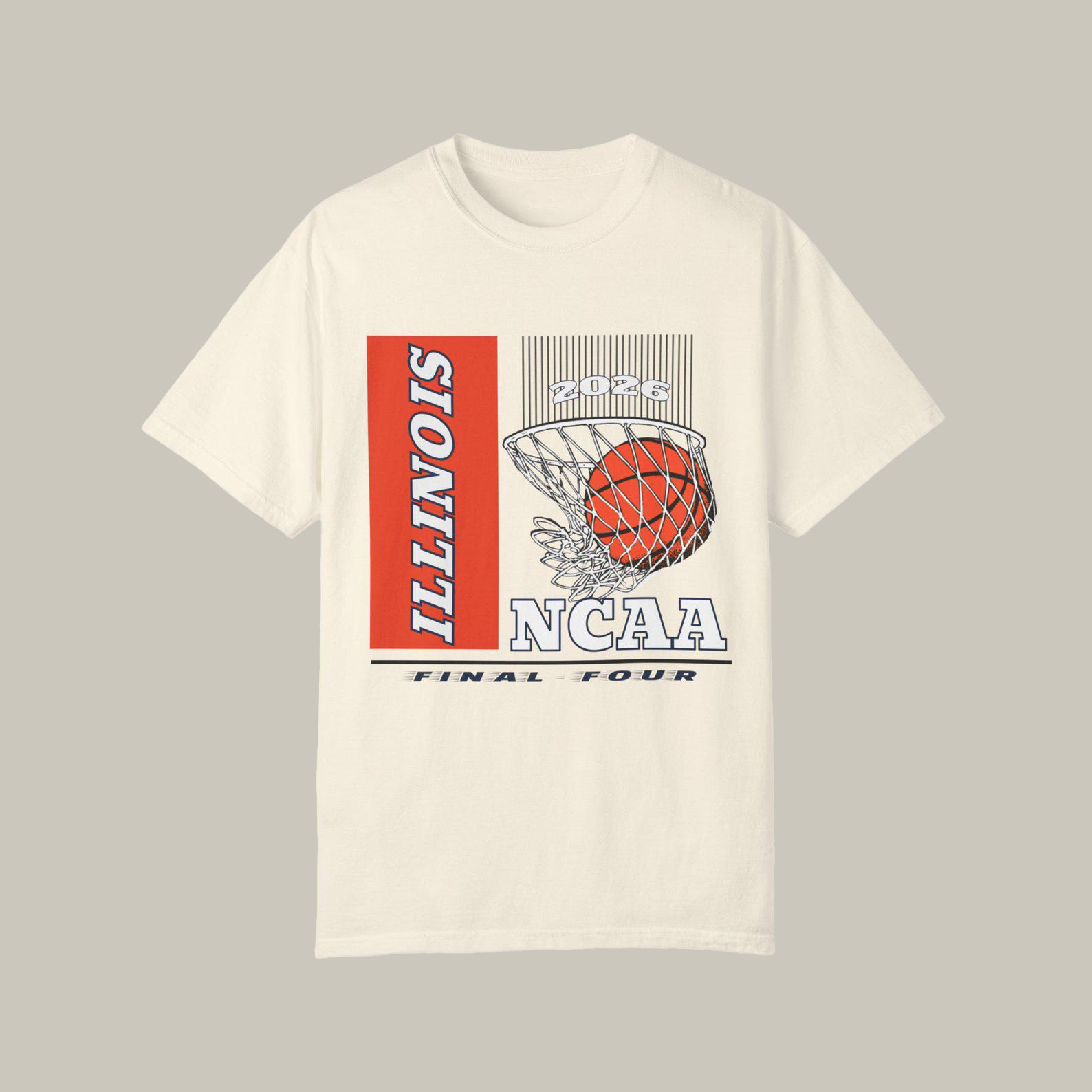 Fighting Illini Basketball T-Shirt NCAA Final Four Indianapolis Clothes Fan Gift For Dad