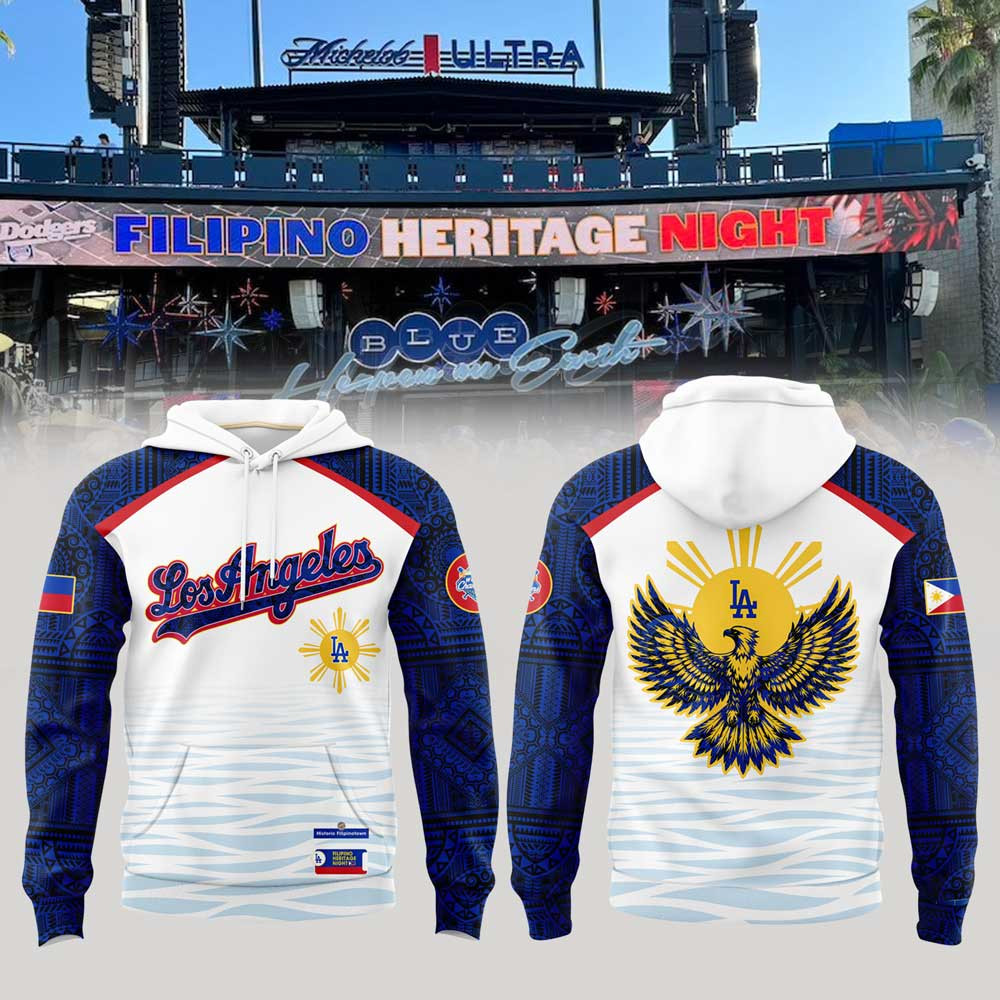 Filipino Heritage Los Angeles Dodgers Hoodie Gifts For Dodgers Fans