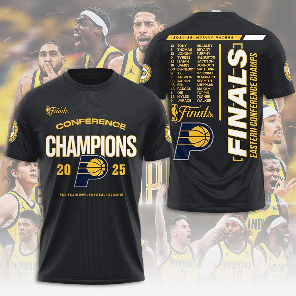 Final Conference Champions 2025 Pacers T-Shirt Gifts For Basketball Fan
