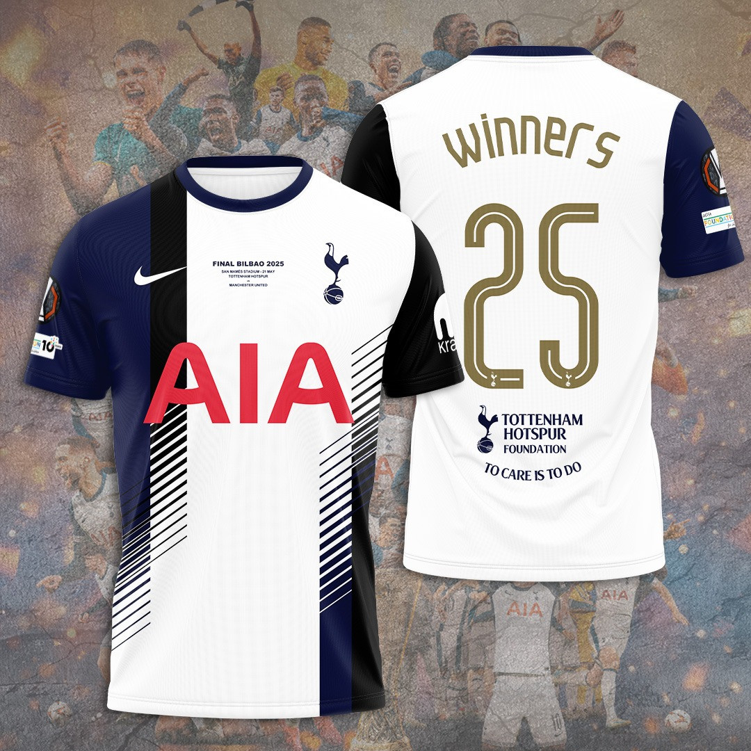 Final League Bilbao 2025 Tottenham Hotspur FC T-Shirt Best Gifts For Football Fans