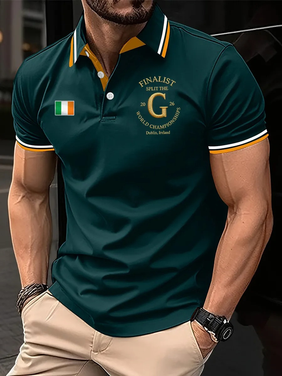 Finalist Split The World Championships 2026 Polo Shirt St Patrick's Day 2026 Clothes