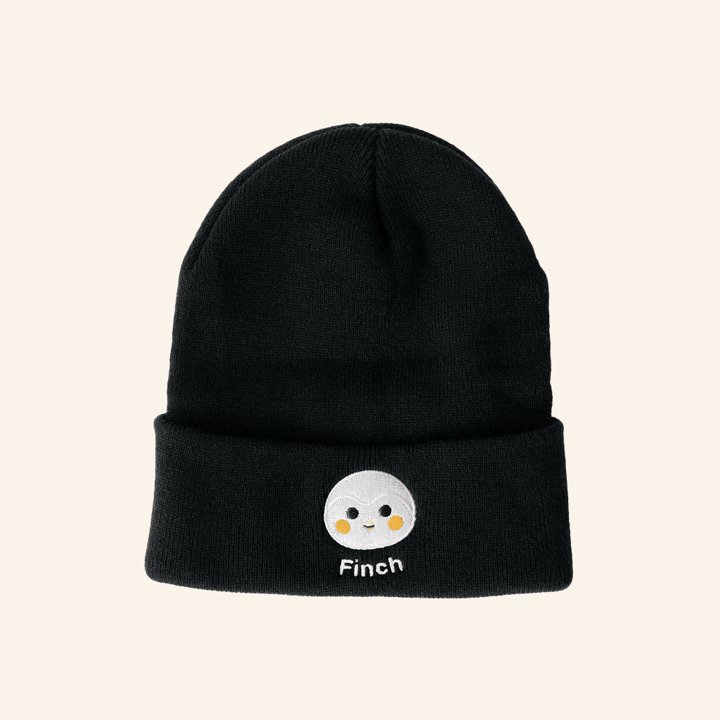 Finch Merch Black Embroidered Beanie Gifts For Girlfriends Finch Merch Black Embroidered Beanie Gifts For Girlfriends