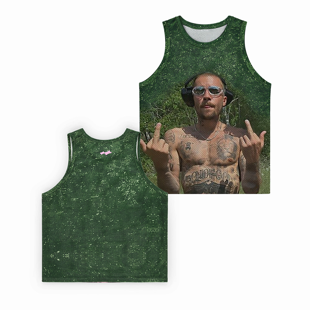 Fingers Up Justin Bieber Portrait Tank Top Justin Bieber Coachella 2026 Merch Music Fan Gift Idea