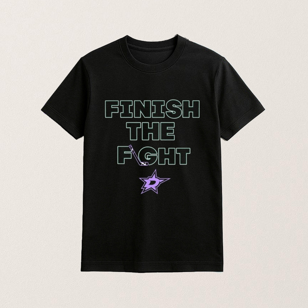 Finish The Fight Shirt Dallas Hockey Merch Gifts Ideas For Ice Hockey Fans Finish The Fight Shirt Dallas Hockey Merch Gifts Ideas For Ice Hockey Fans
