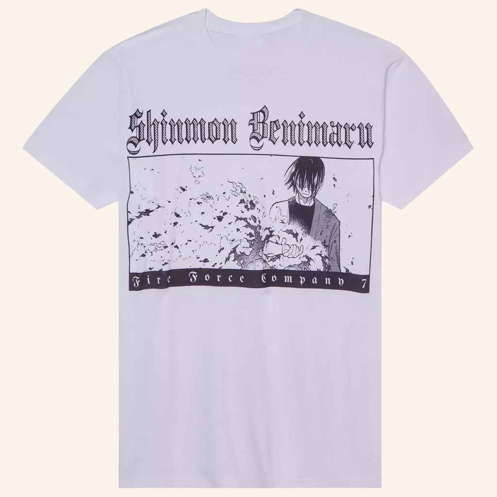 Fire Force Merch Benimaru Shinmon Portrait T-Shirt Good Gifts For Anime Lovers