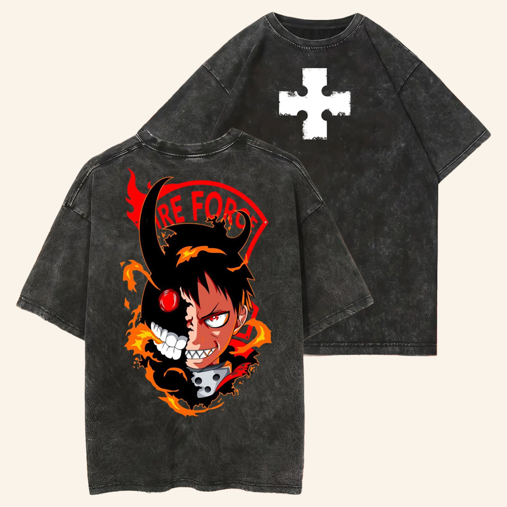 Fire Force Merch Fire Force Anime T-Shirt Shinra Kusakabe Shirt Gifts For Him