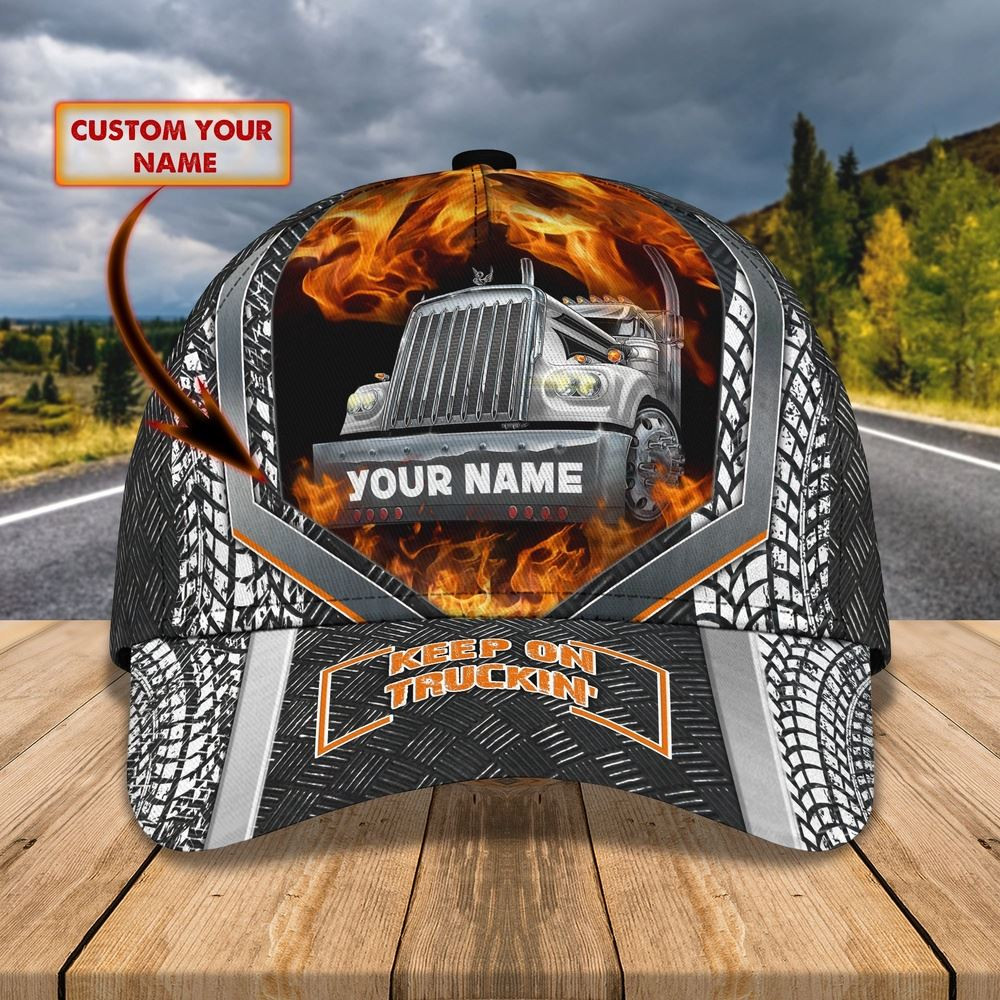 Fire Trucker Customized Name 3D Cap Farm Cap Farmer Baseball Cap Gift For Farmer