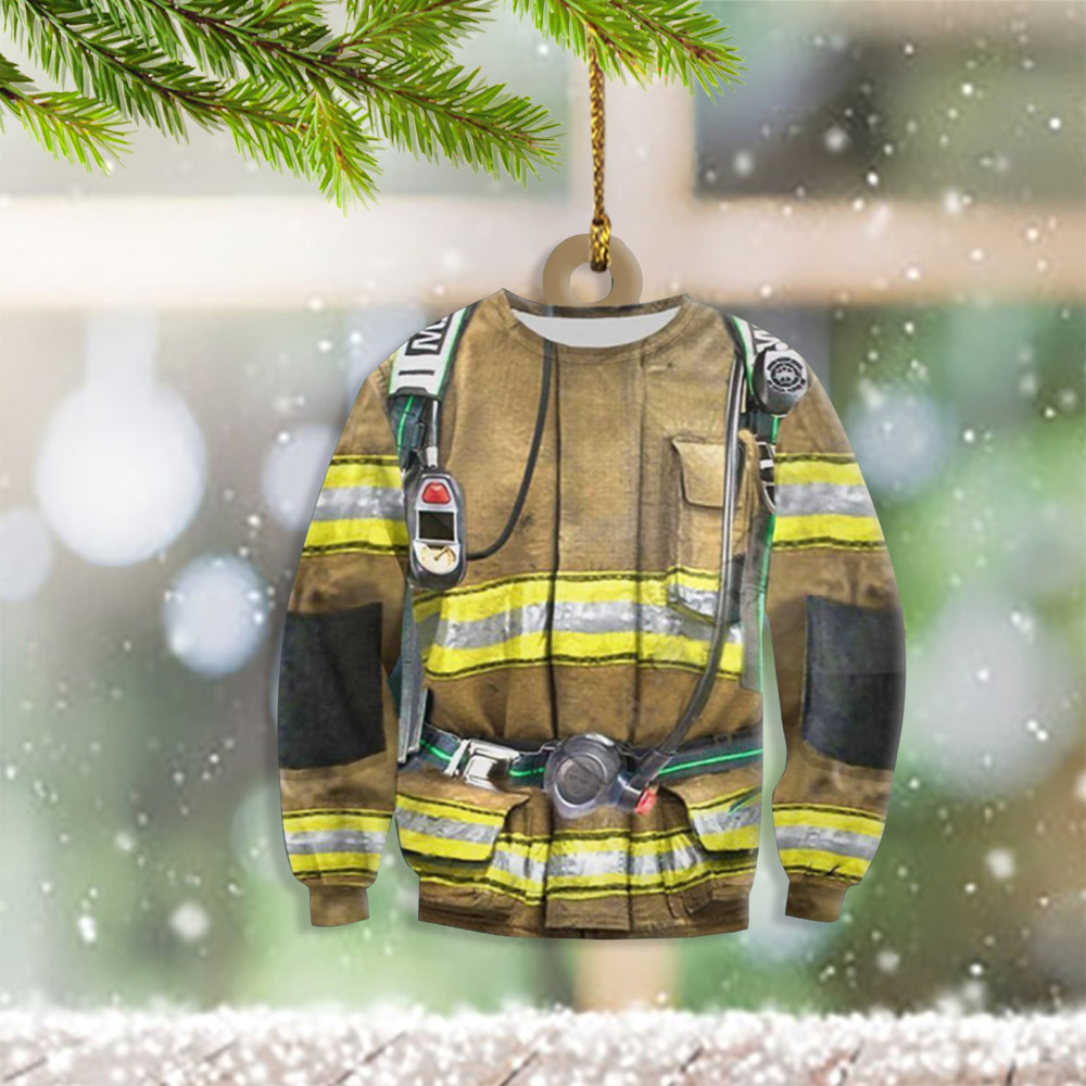 Fire Uniform Ornament Remembrance US Fireman Ornament Firefighter Christmas Gifts