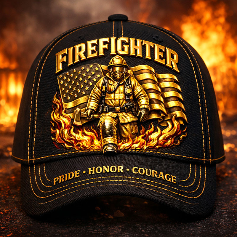 Firefighter Pride Honor Courage Hat Proud Firefighter Baseball Cap Best Gift For Him