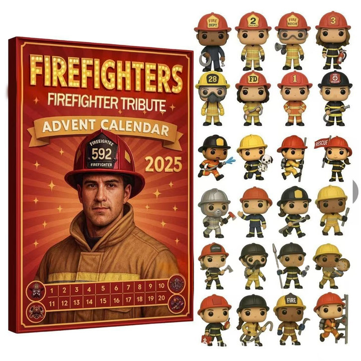 Firefighters Tribute Advent Calendar Winter Decor Firefighter Christmas Gift Ideas