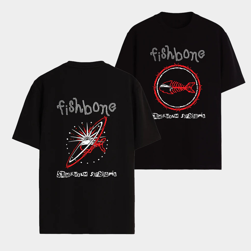 Fishbone Merch Stockholm Syndrome T-Shirt Gifts For Rock Band Fans