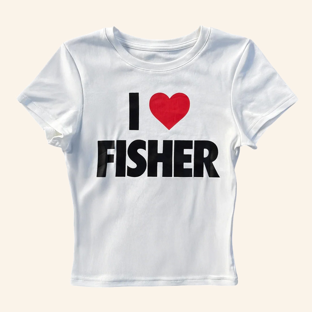 Fisher Merch I love Fisher Baby Tee Christmas Present For Wife