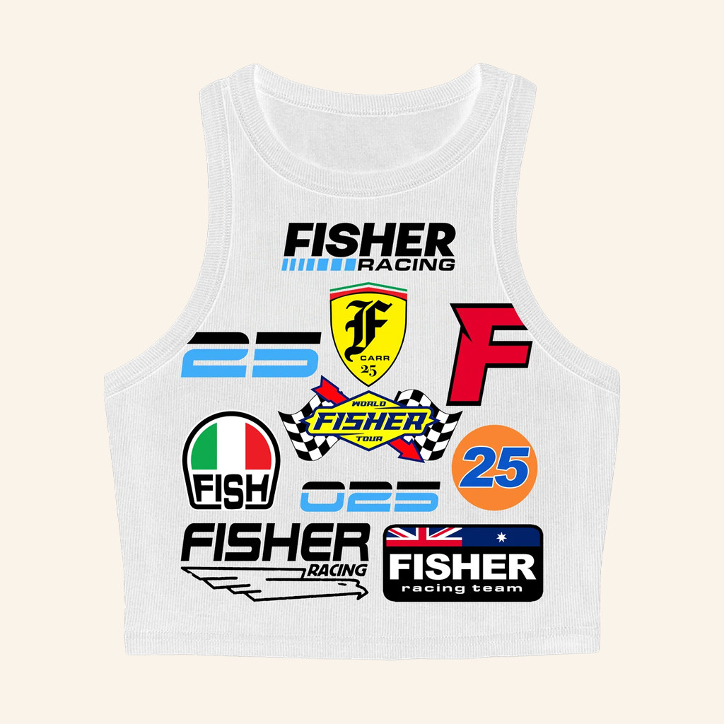 Fisher Merch Racer Tank Top Christmas Gift Ideas For Girlfriend