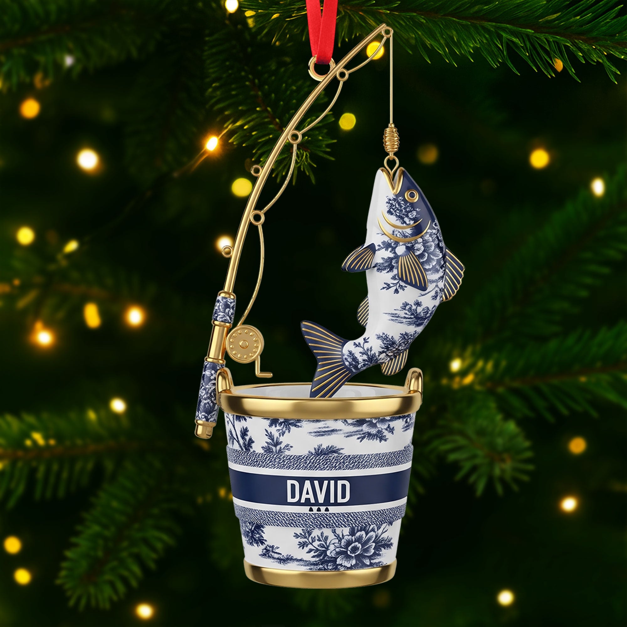 Fishing Christmas Ornament Personalized Gifts for Fishing Lovers - Funny Christmas Ornament Gift Fishing Christmas Ornament Personalized Gifts for Fishing Lovers - Funny Christmas Ornament Gift