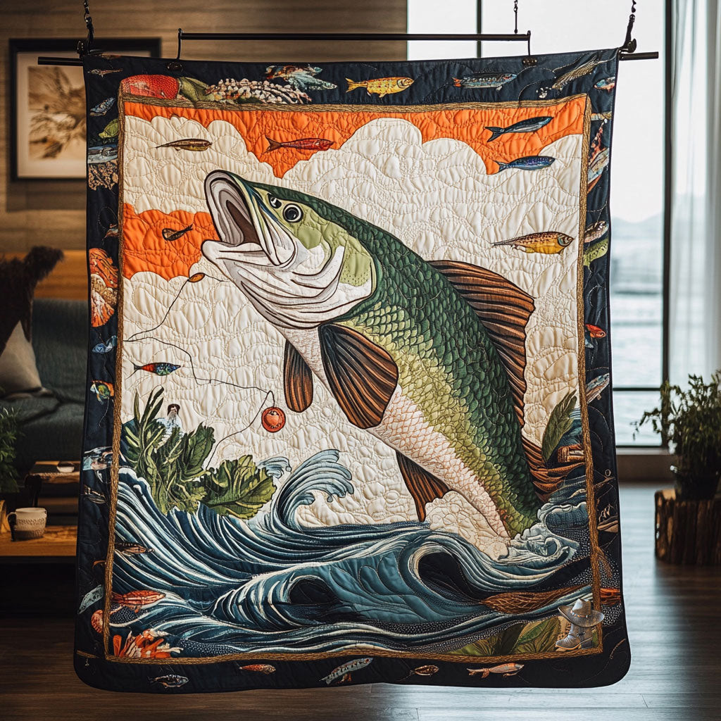 Fishing Love Holiday Christmas Quilt Blanket Best Christmas Gift Ideas For Boyfriend