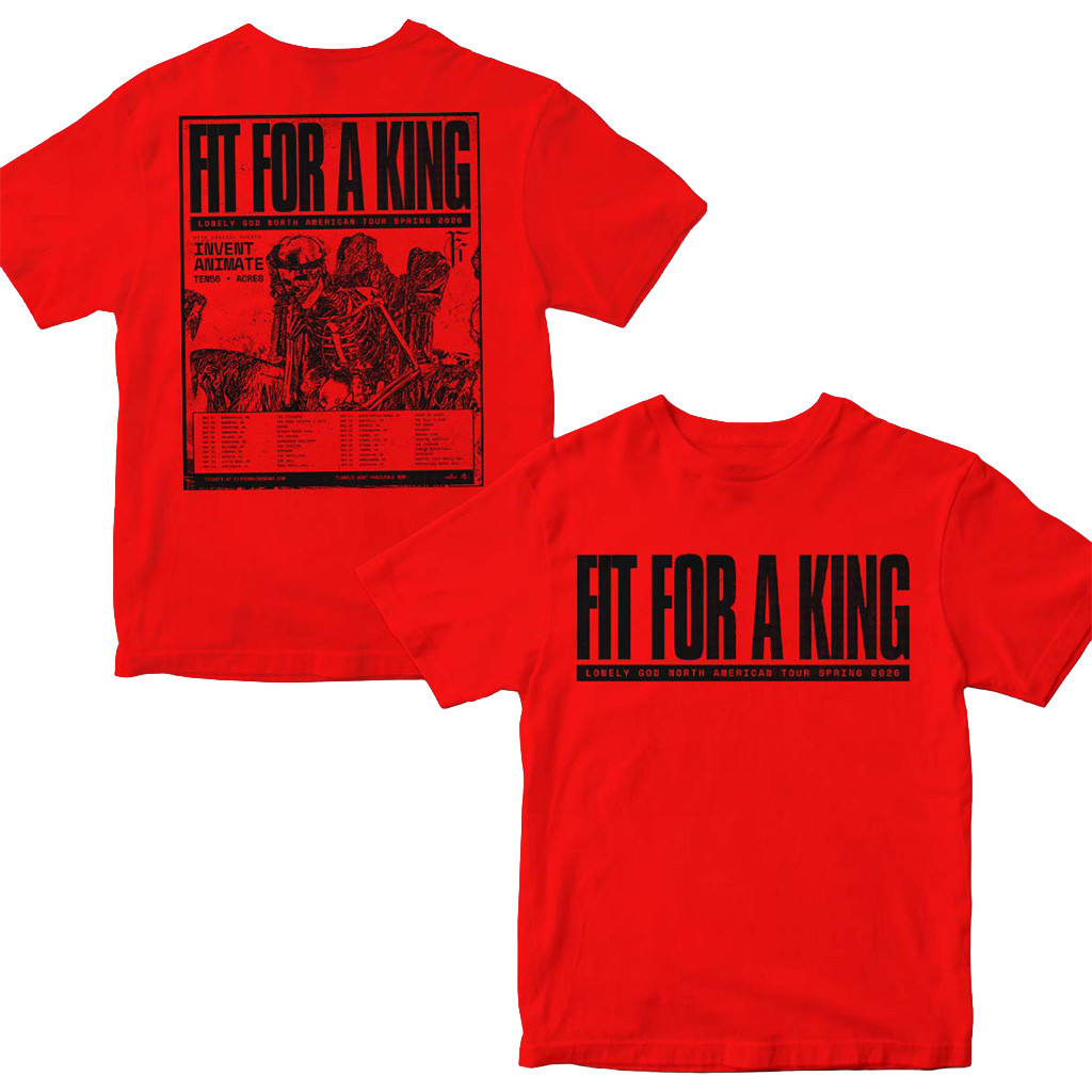 Fit For A King Lonely God North America Tour Spring 2026 Schedule Dates T-Shirt Gifts For Fans Fit For A King Lonely God North America Tour Spring 2026 Schedule Dates T-Shirt Gifts For Fans