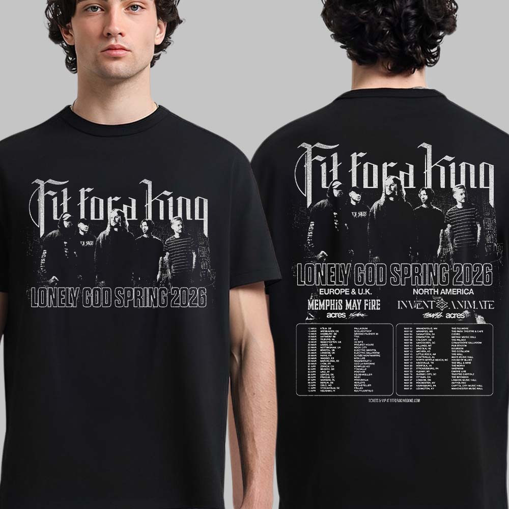 Fit For A King Lonely God Spring 2026 World Tour T-Shirt Fit For A King Lover Shirt