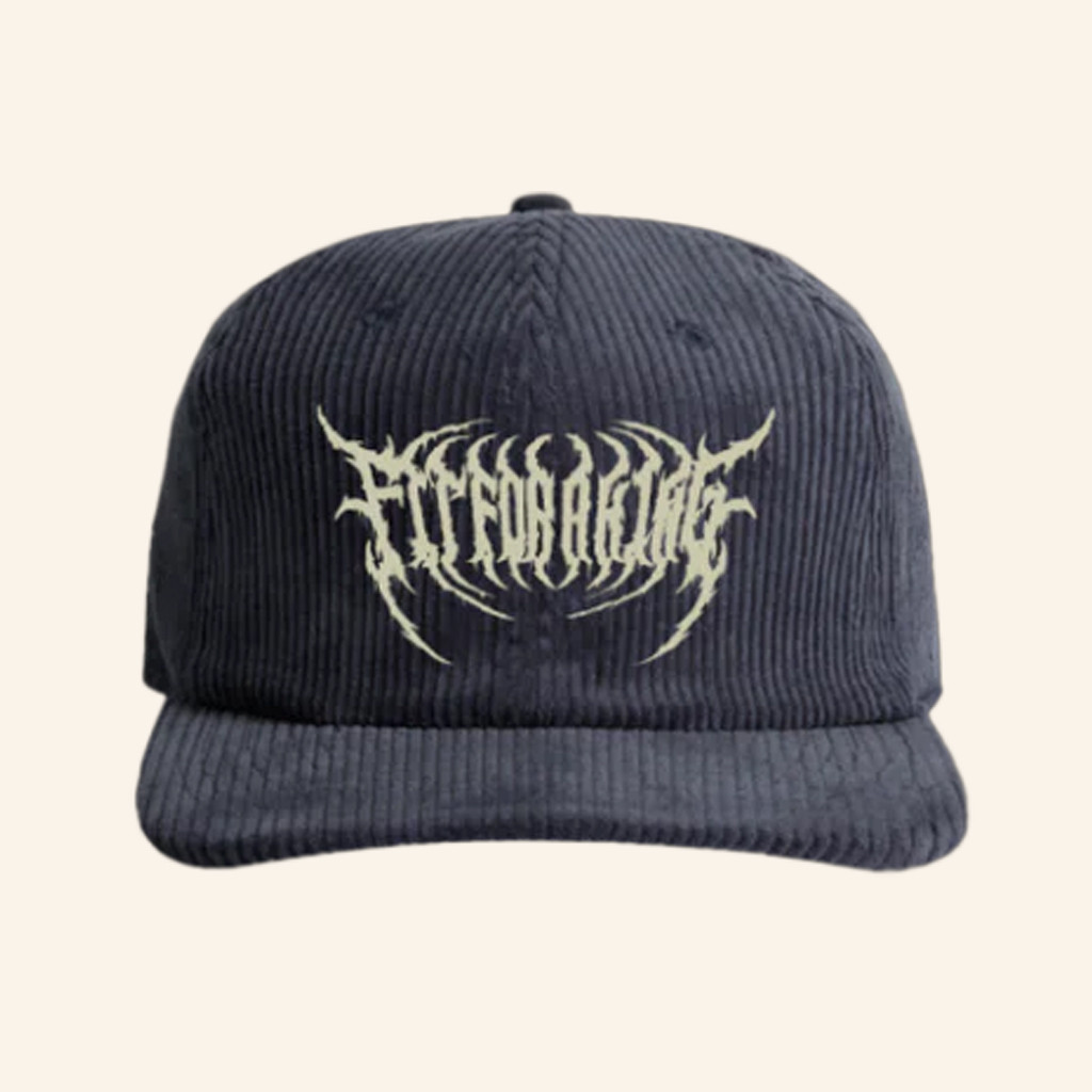 Fit For A King Merch Embroidered Corduroy Hat Gifts For Music Enthusiasts