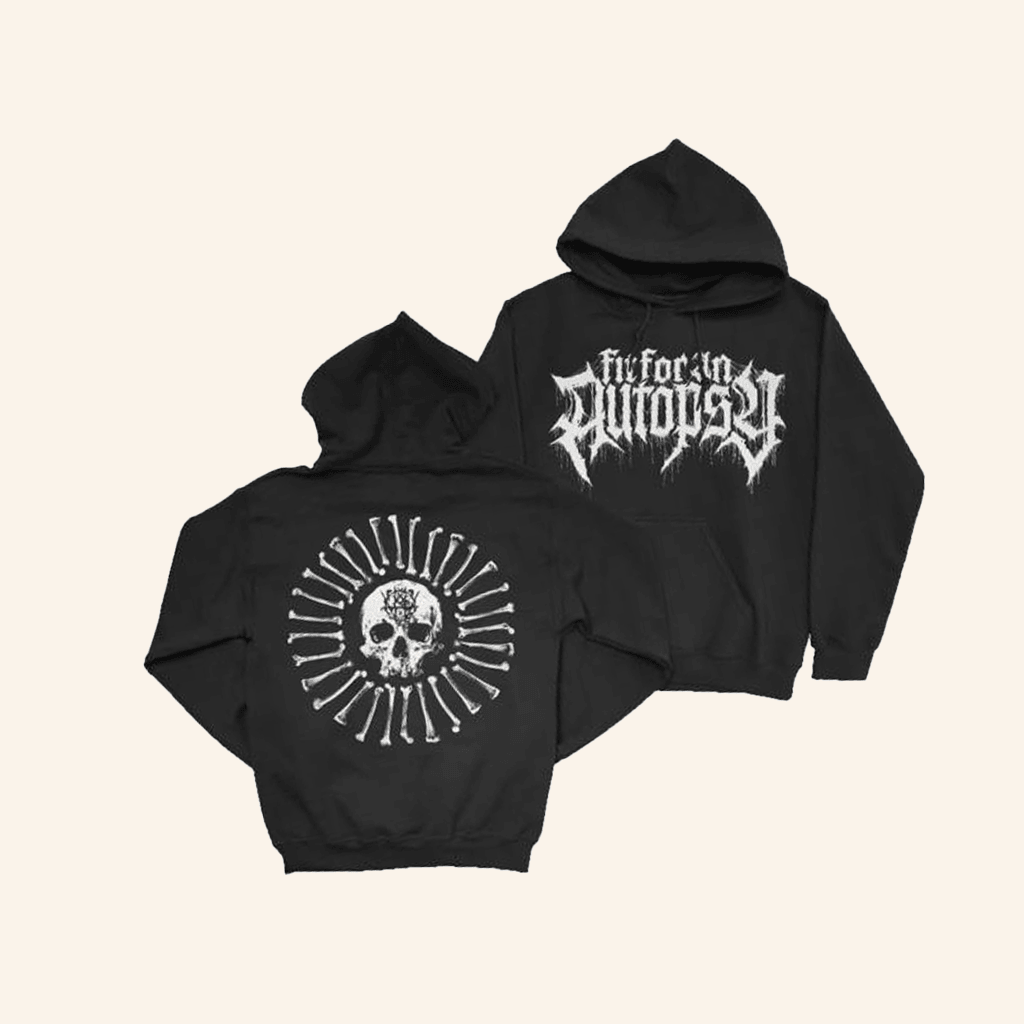 Fit For An Autopsy Merch Skull And Bone Hoodie Gifts For Husband Fit For An Autopsy Merch Skull And Bone Hoodie Gifts For Husband