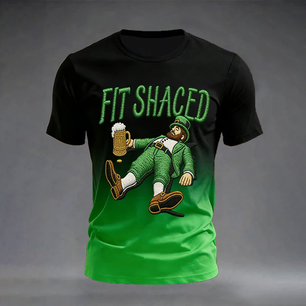 Fit Shaced Saint Patrick's Day 2026 T-Shirt Holiday Clothes Present For St Patrick's Day