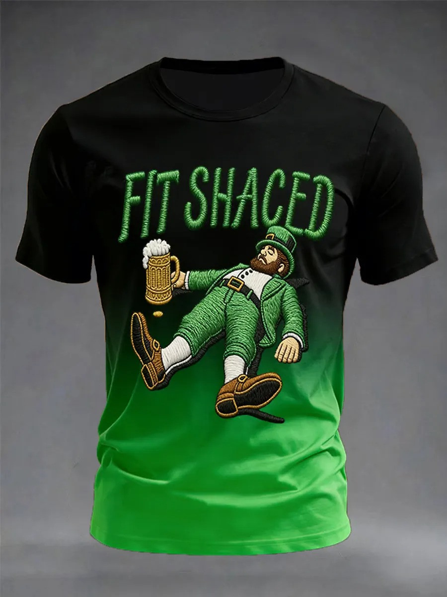 Fit Shaced St Patrick's Day 2026 T-Shirt St Paddys Day Outfit Gift For Brother
