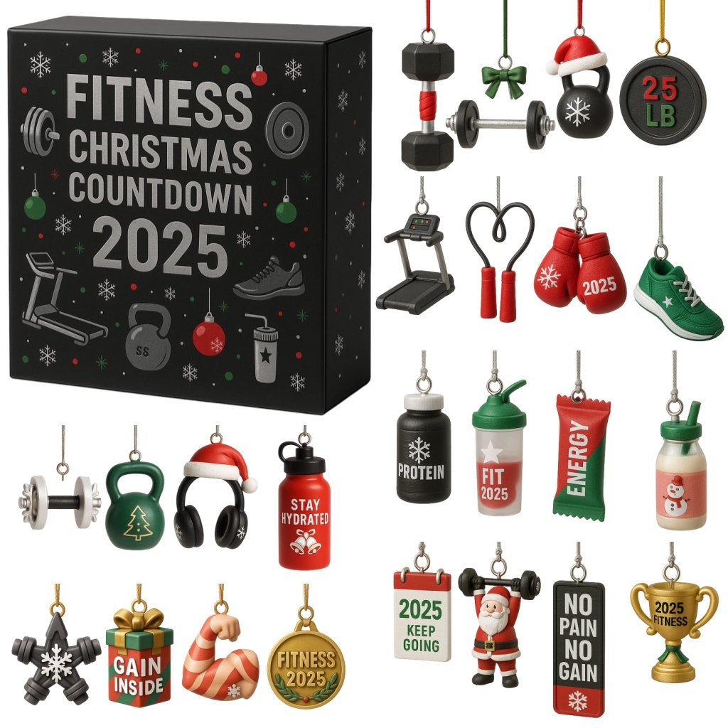 Fitness Advent Calendar 2025 Christmas Countdown Xmas Gifts For Gym Lovers