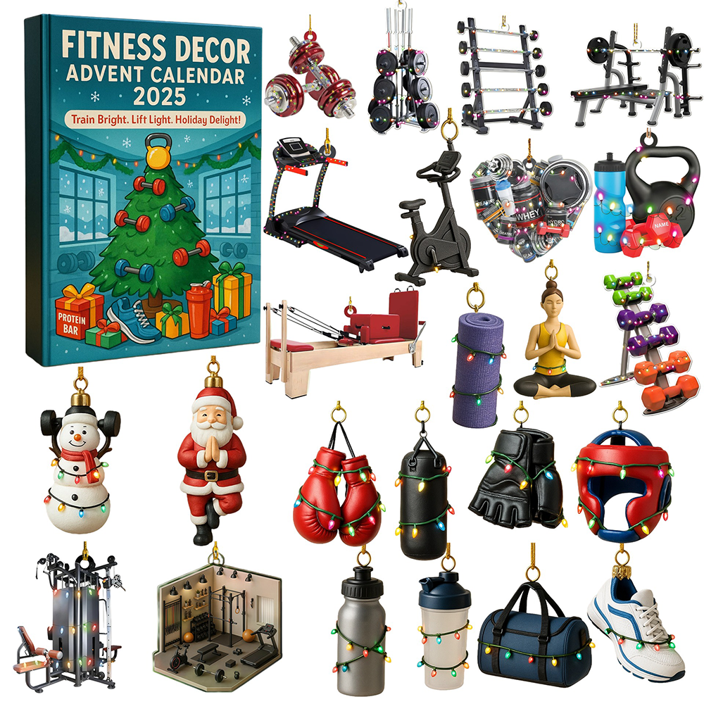 Fitness Decor Advent Calendar 2025 Christmas Countdown Funny Secret Santa Gifts