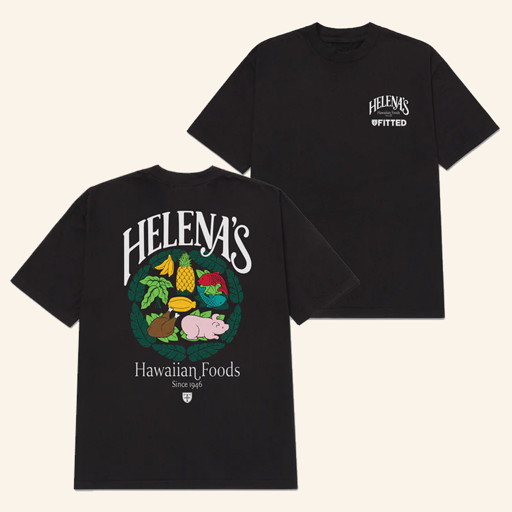 Fitted Hawaii Merch Helena's Hawaiian Foods T-Shirt Gifts For Brothers
