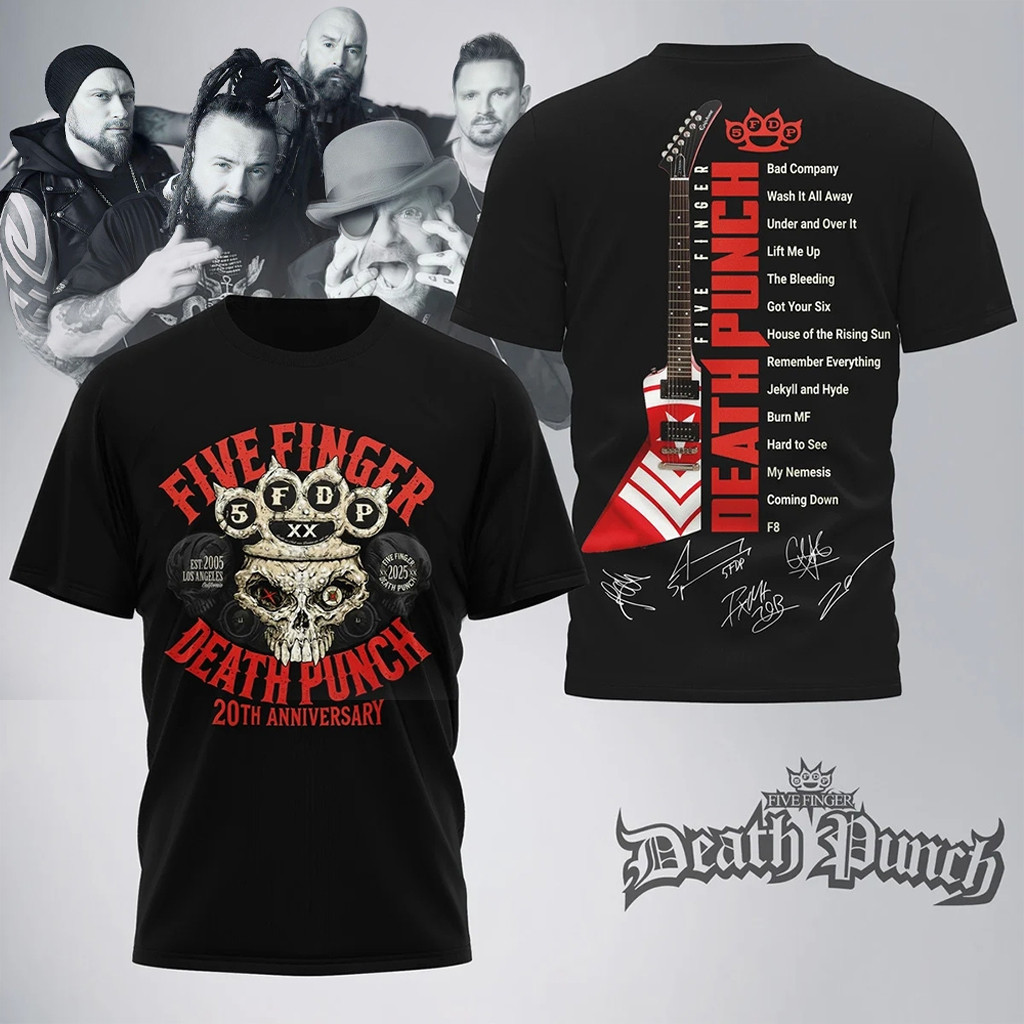 Five Finger Death Punch Merch Five Finger Death Punch 20Th Anniversary Shirt Gifts For Fans Five Finger Death Punch Merch Five Finger Death Punch 20Th Anniversary Shirt Gifts For Fans