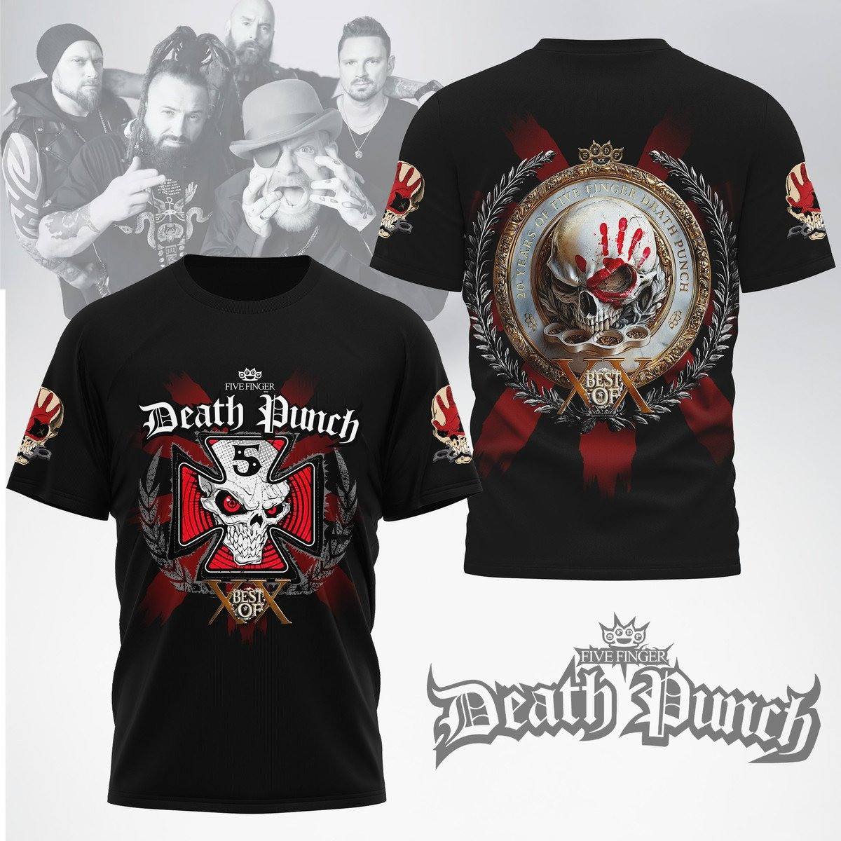 Five Finger Death Punch T-Shirt Gifts For Someone Who Loves Music