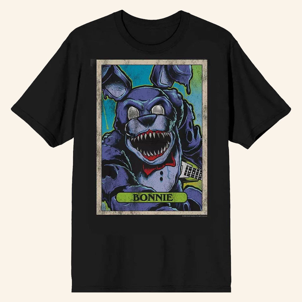 Five Nights At Freddy's Merch Five Nights At Freddy's Bonnie Portrait T-Shirt Gifts For Son