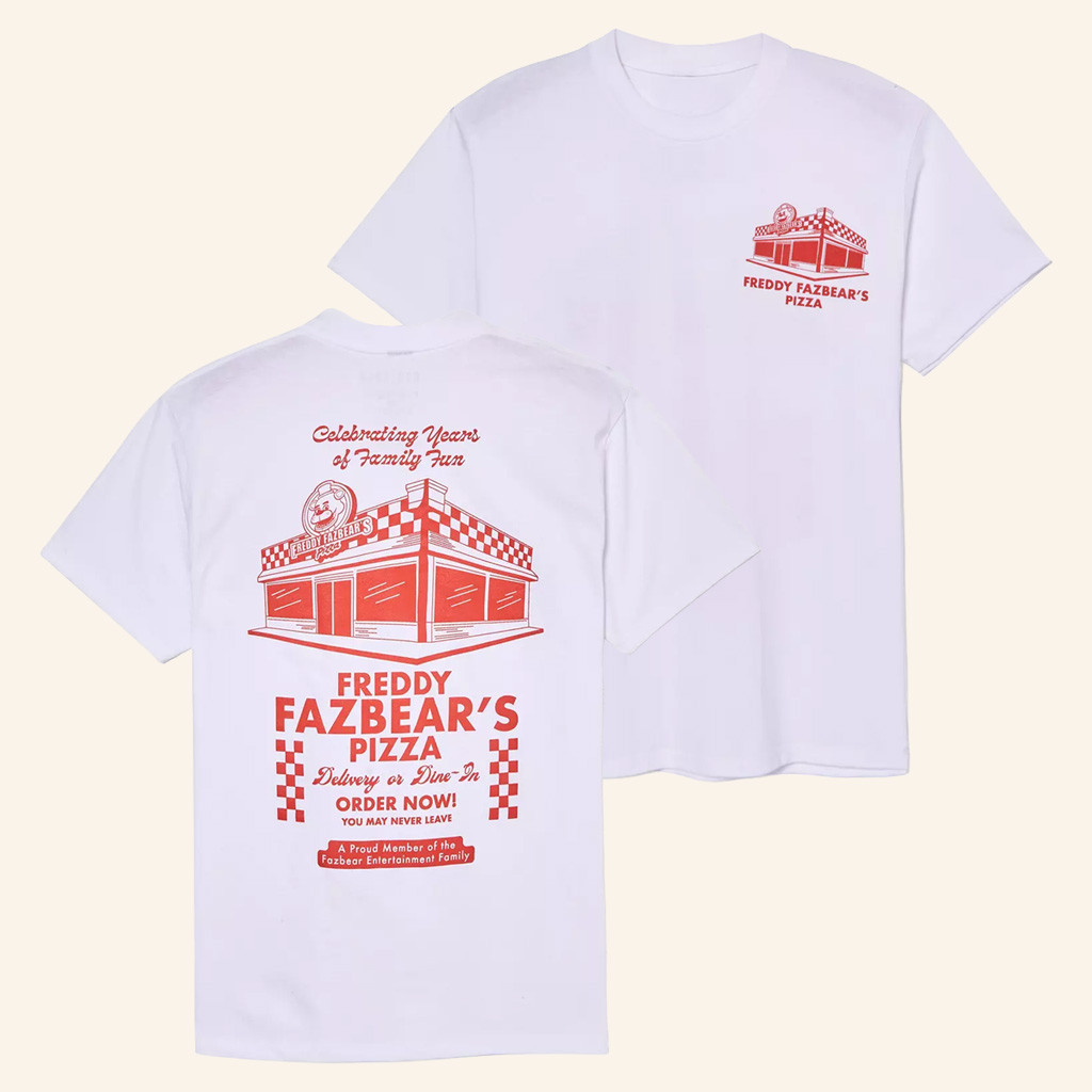 Five Nights At Freddy's Merch Five Nights at Freddy's Fazbear's Pizza Logo T-Shirt Friends Gift Five Nights At Freddy's Merch Five Nights at Freddy's Fazbear's Pizza Logo T-Shirt Friends Gift