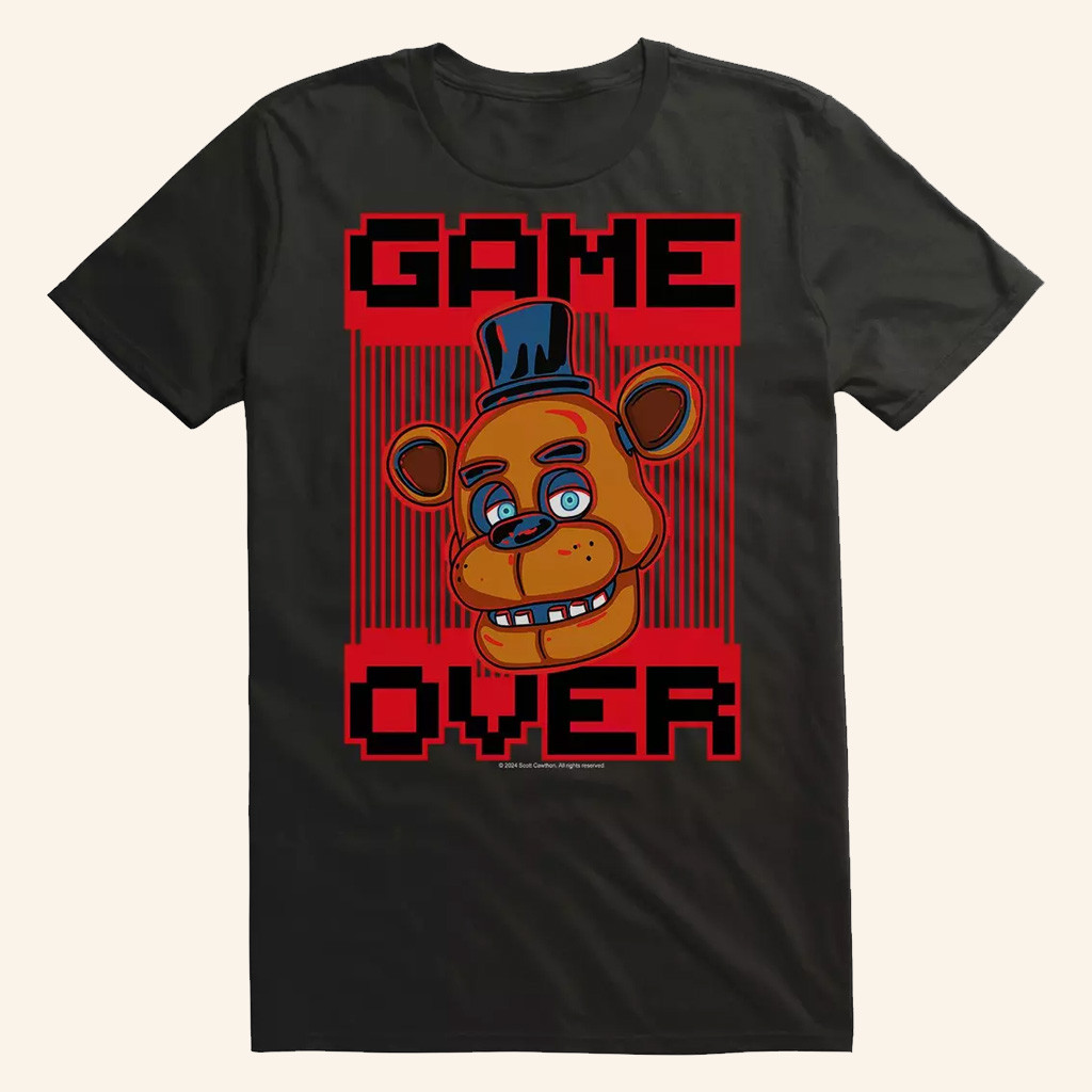 Five Nights At Freddy's Merch Five Nights At Freddy's Game Over T-Shirt Gifts For Brother Five Nights At Freddy's Merch Five Nights At Freddy's Game Over T-Shirt Gifts For Brother