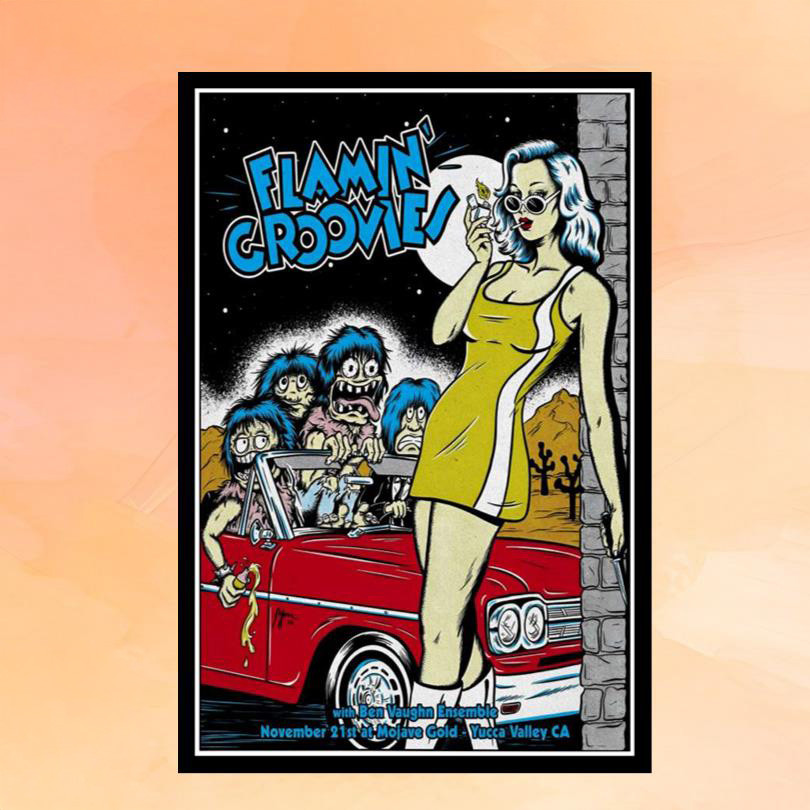 Flamin Groovies Merch Yucca Valley CA Nov 21 2025 Show Poster Wall Decor Gift For Rock Lover Flamin Groovies Merch Yucca Valley CA Nov 21 2025 Show Poster Wall Decor Gift For Rock Lover