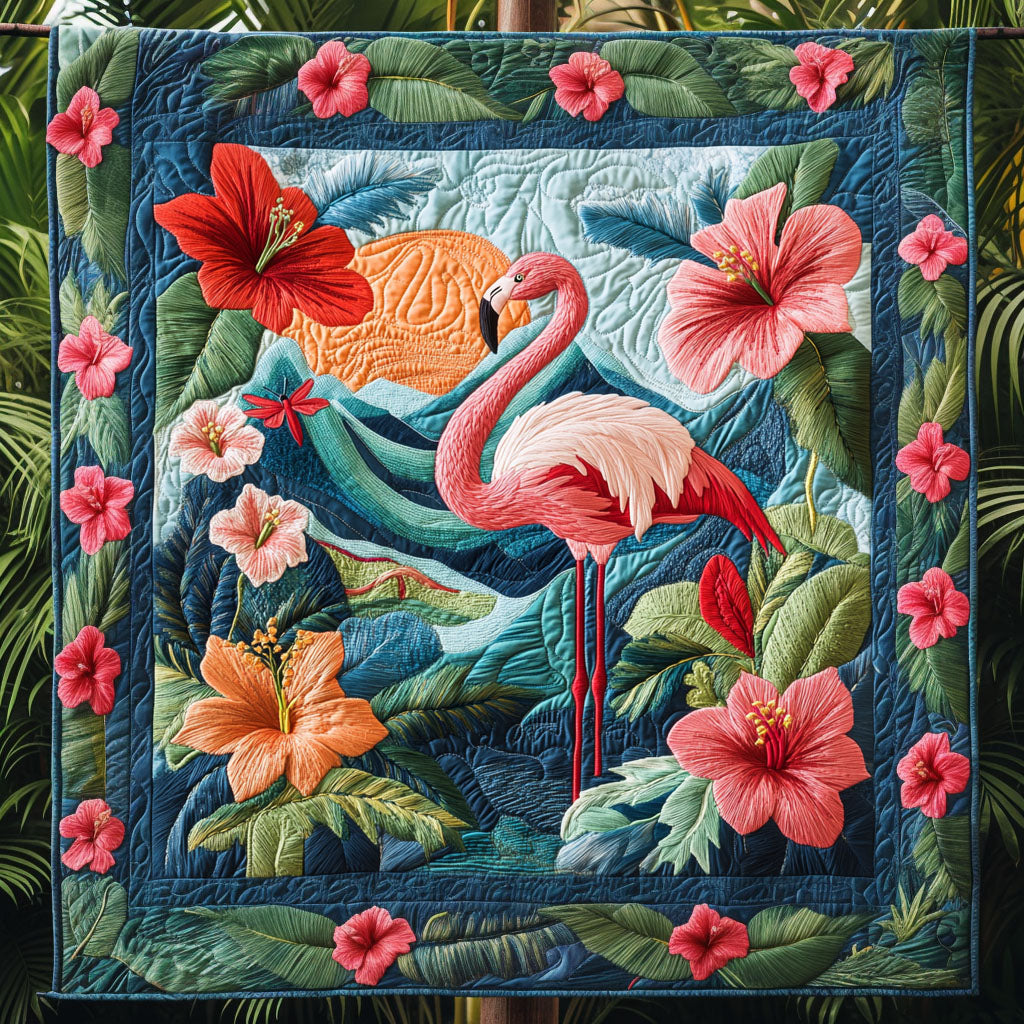 Flamingo Dreams Quilted Blanket Best Throw Blanket Flamingo Christmas Presents
