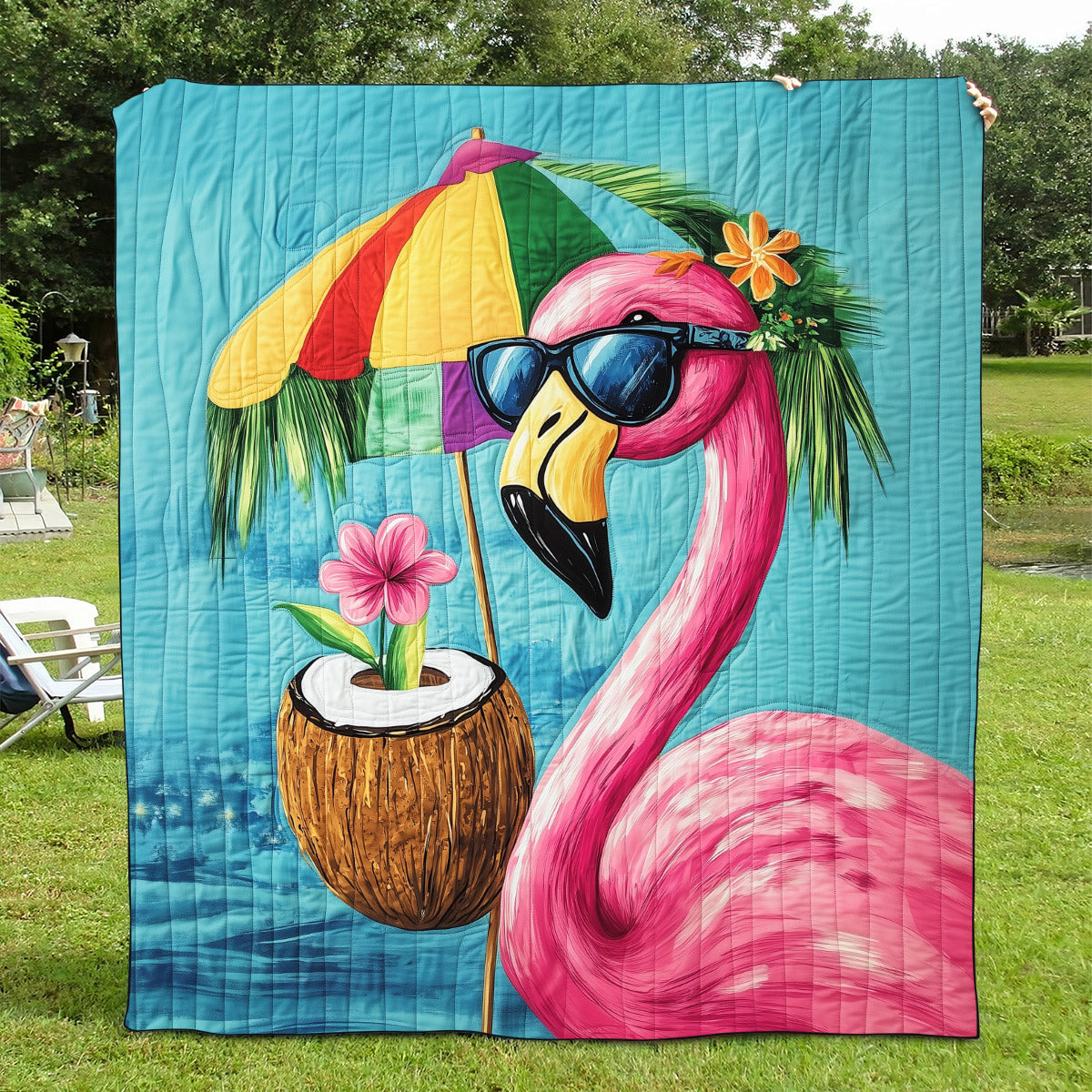 Flamingo Magic Quilted Blanket Flamingo Christmas Presents