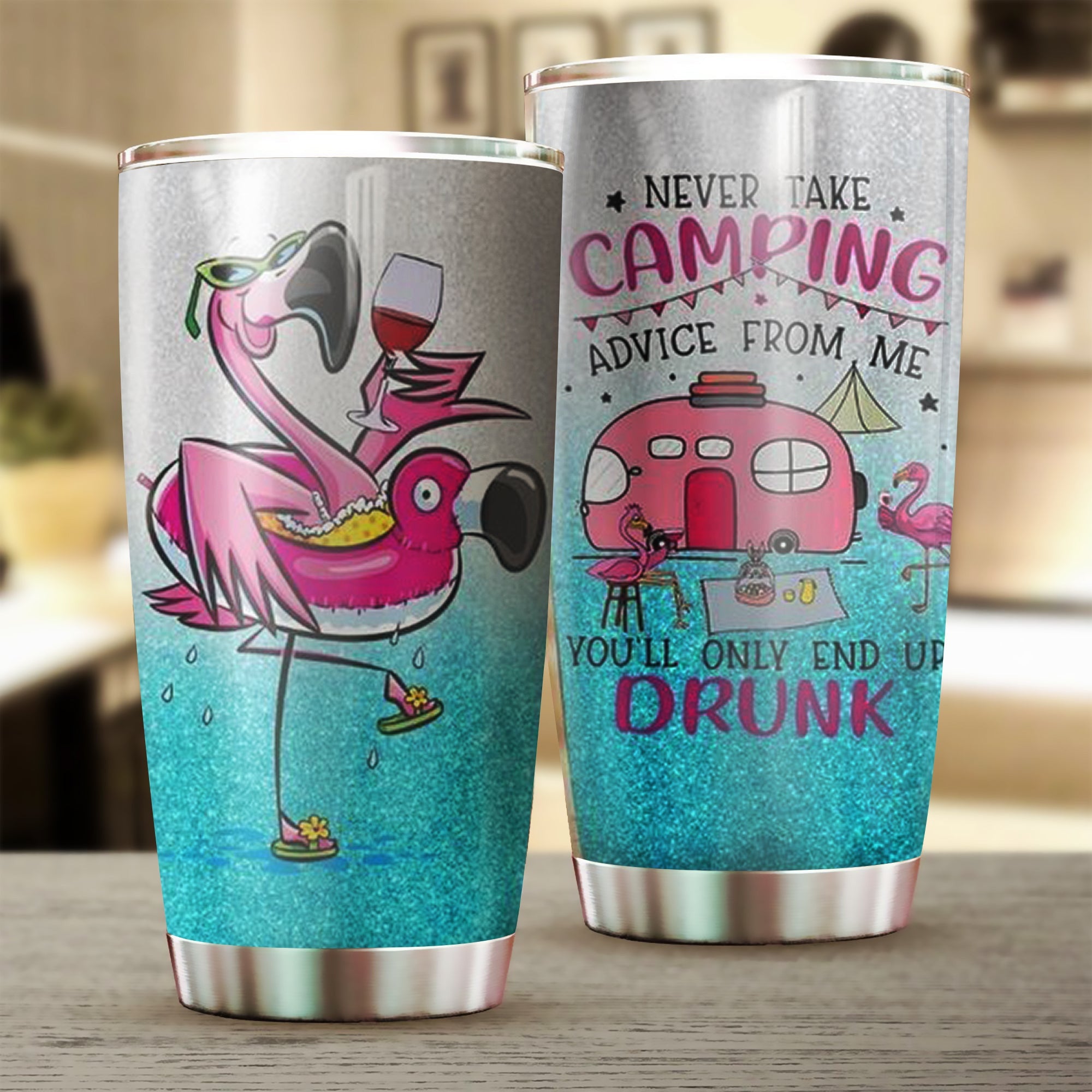 Flamingo Never Take Camping Advice From Me Tumbler Funny Coffee Tumblers Gifts For Drinkers Flamingo Never Take Camping Advice From Me Tumbler Funny Coffee Tumblers Gifts For Drinkers