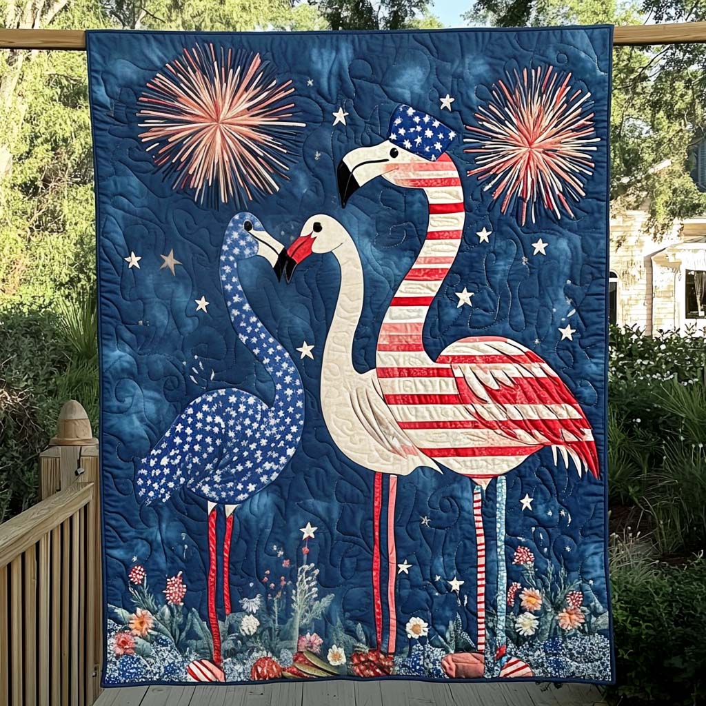 Flamingo Retreat Quilted Blanket Flamingo Christmas Presents