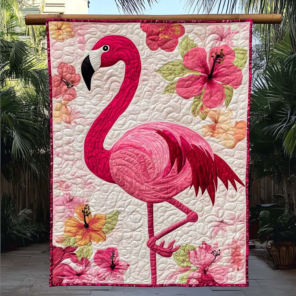 Flamingo Sanctuary Quilted Blanket Flamingo Christmas Presents