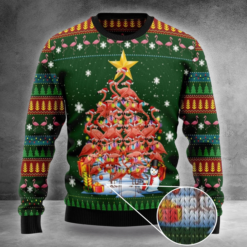 Flamingo Ugly Christmas Sweater Flamingo Christmas Sweater Best Gifts For 2024