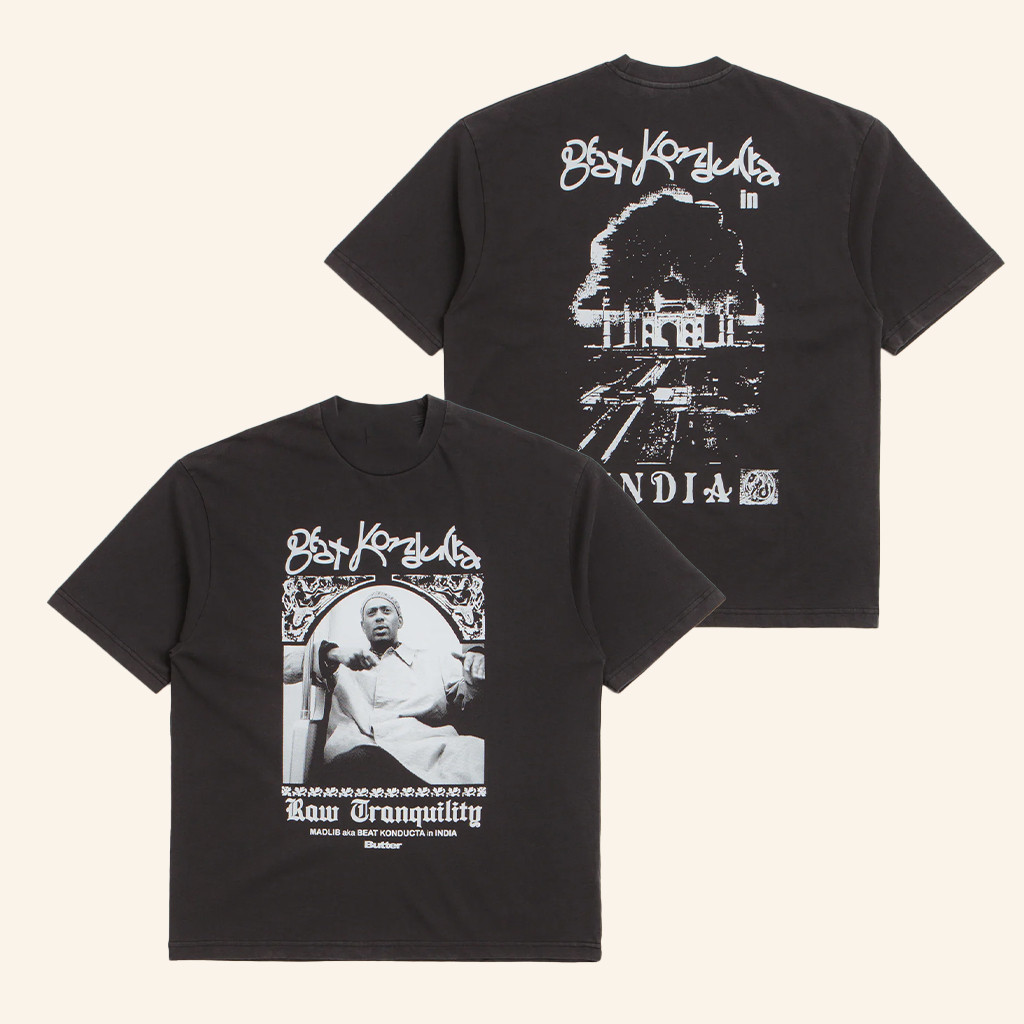Flatspot Merch Butter Goods X Madlib India T-Shirt Gifts For Hip Hop Lovers Flatspot Merch Butter Goods X Madlib India T-Shirt Gifts For Hip Hop Lovers