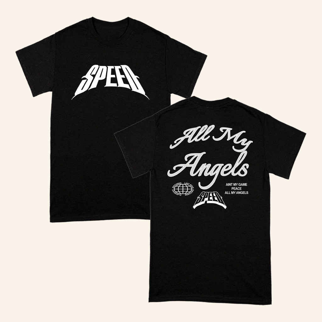 Flatspot Records Merch Speed All My Angels T-Shirt Birthday Gift Ideas For Dad
