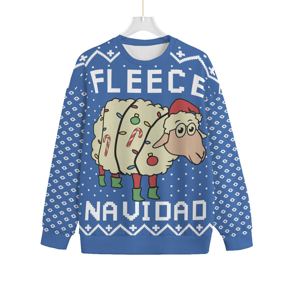 Fleece Navidad Mens Funny Ugly Christmas Sweater Holiday Merch That Makes a Perfect Christmas Gift