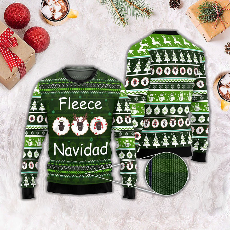 Fleece Navidad Ugly Christmas Sweater Best Xmas Sweater 2024 Ideas For Men Women