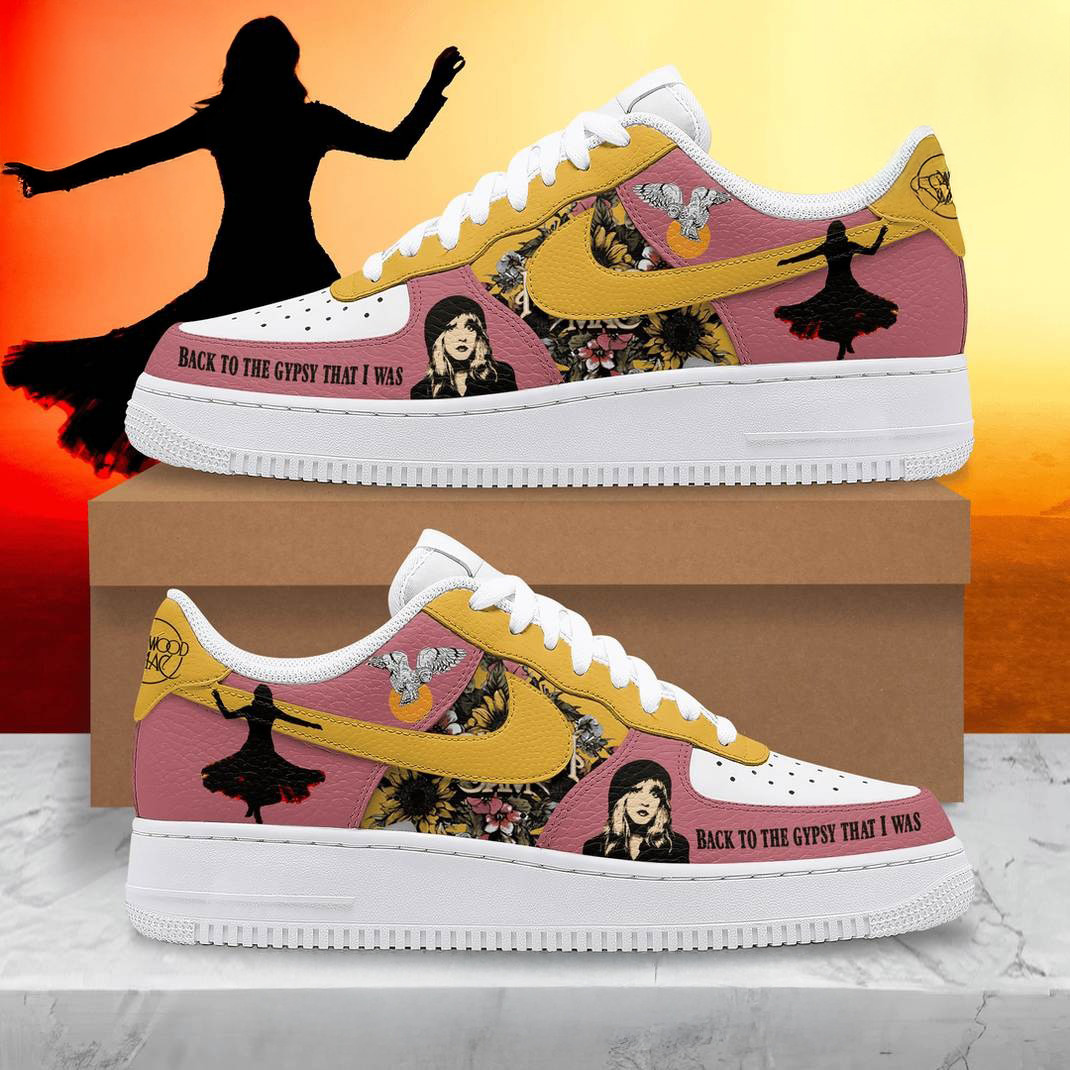 Fleetwood Mac Back to The Gypsy That I Was Air Force 1 Sneaker Rock band Fans Gifts