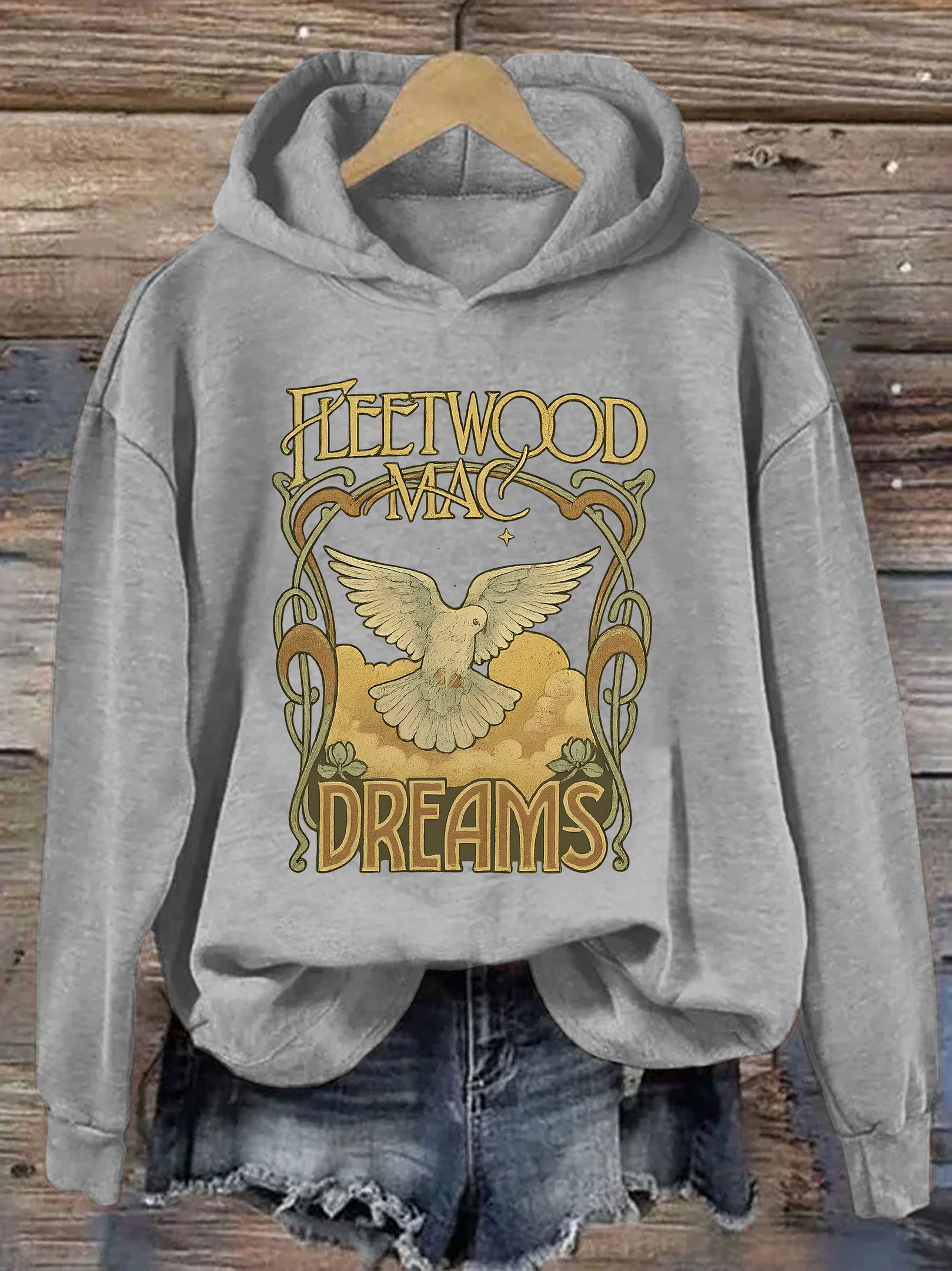 Fleetwood Mac Dreams Merch Hoodie Rock Band Graphic Music Apparel Present For Her